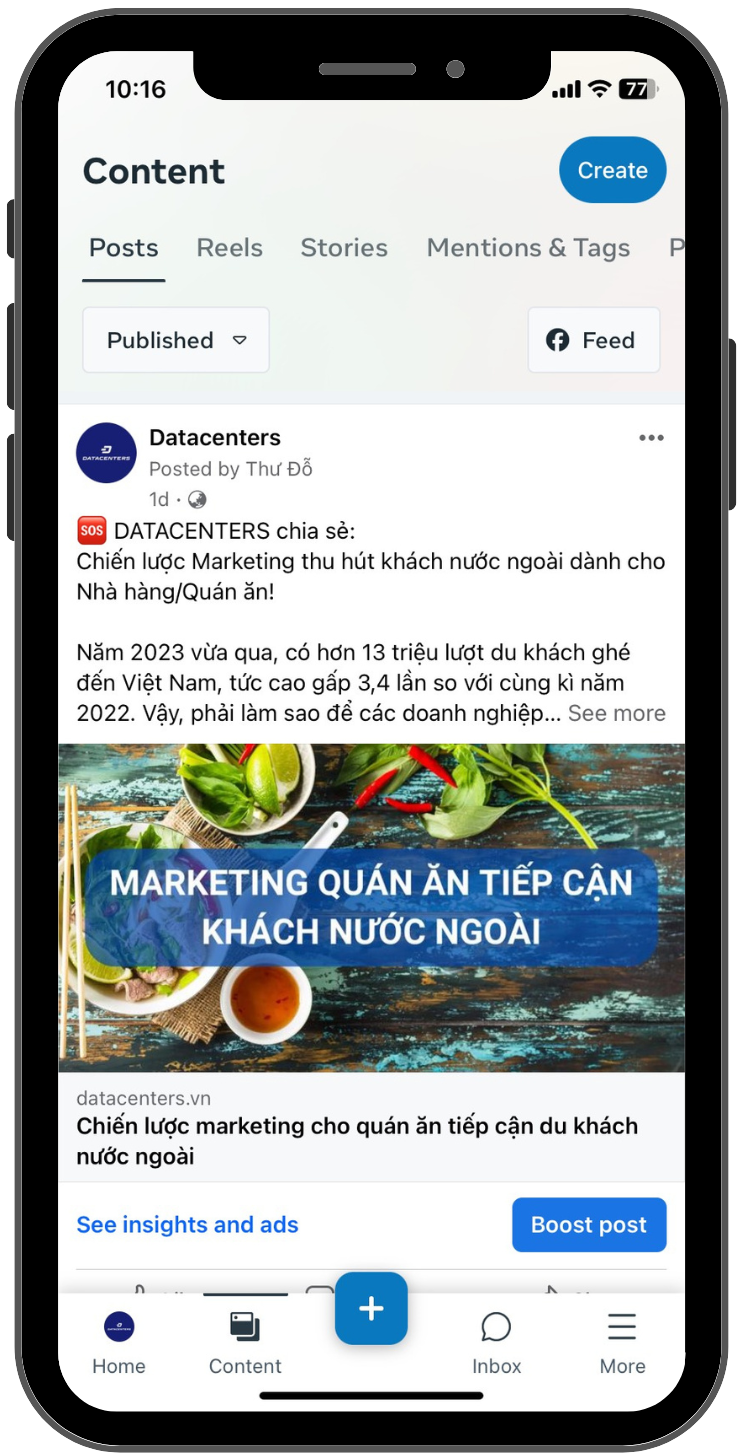 Tạo bài đăng mới