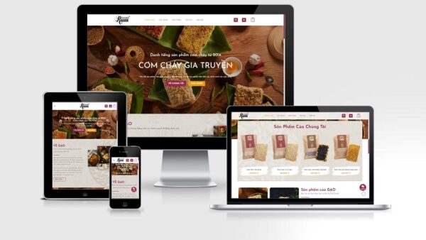 Theme wordpress bán cơm cháy đẹp tuyệt vời