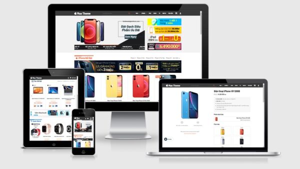 Theme Wordpress bán điện thoại, laptop, máy tính bảng Apple