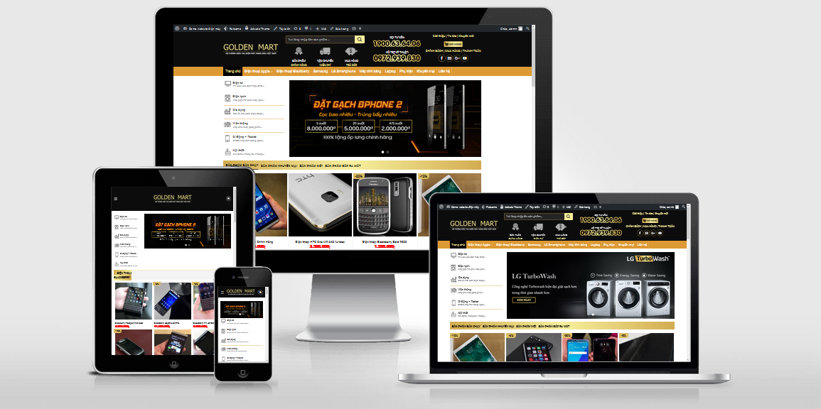 Theme Wordpress bán điện thoại, siêu thị điện máy đã Việt Hóa