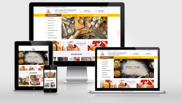 Theme Wordpress bán dụng cụ làm bánh