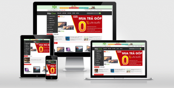 Theme Wordpress bán laptop giống MacOne.vn