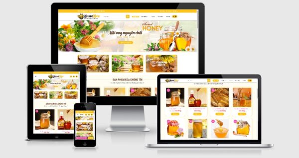 Theme Wordpress bán mật ong đẹp tuyệt vời