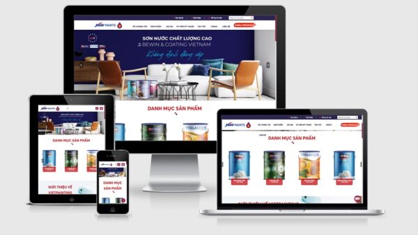 Theme Wordpress bán sơn - Vật liệu xây dựng mẫu số 3