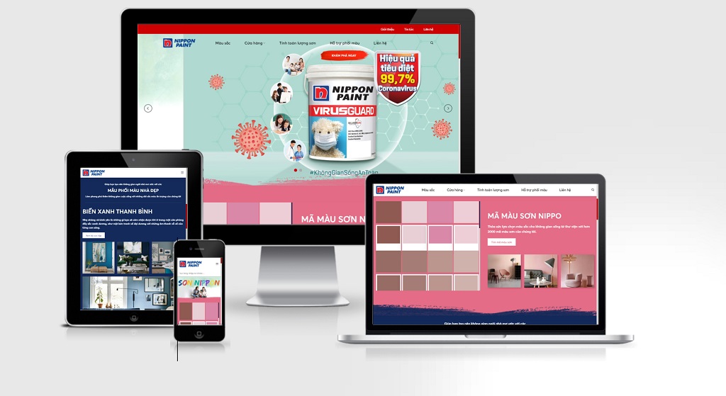 Theme Wordpress bán sơn - Vật liệu xây dựng mẫu số 4