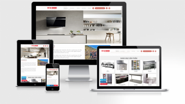 Theme wordpress bán thiết bị bếp mẫu số 2