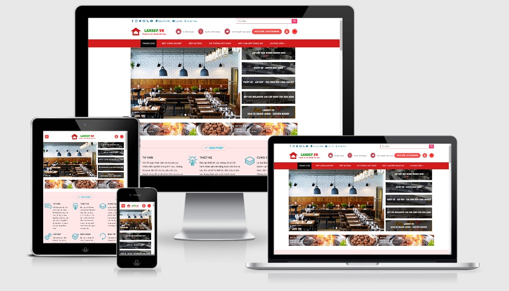 Theme wordpress bán thiết bị bếp nhà hàng