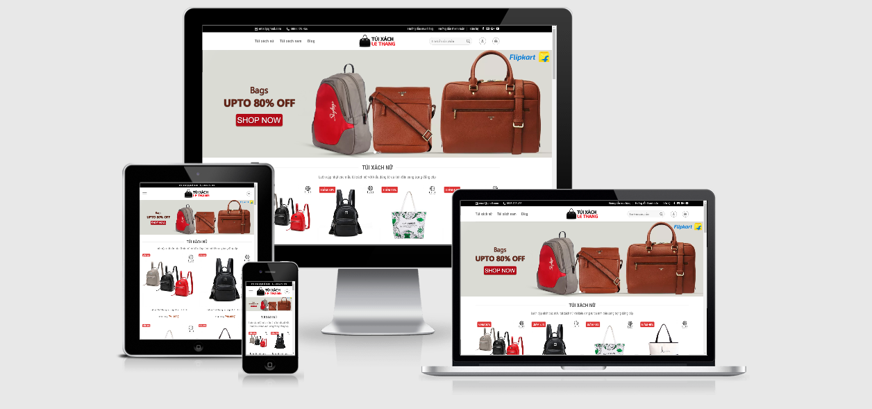 Theme Wordpress bán túi xách thời trang nam nữ tuyệt đẹp