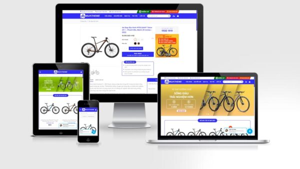 Theme Wordpress bán xe đạp đẹp tuyệt vời mẫu số 2