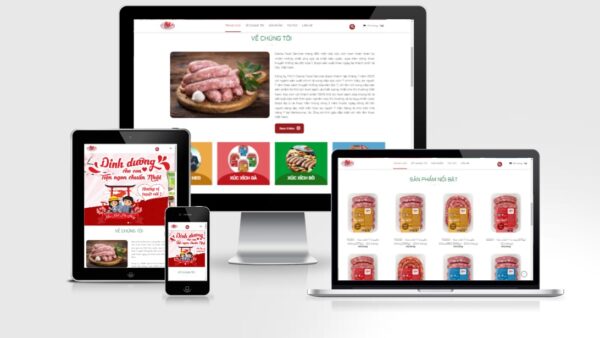 Theme wordpress bán thực phẩm - xúc xích