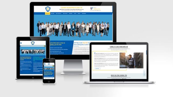 Theme Wordpress công ty bảo vệ, an ninh mẫu số 3