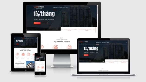 Theme Wordpress bất động sản mẫu số 15 - Luna Garden