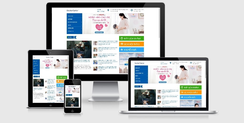 Theme Wordpress bệnh viện, theme Wordpress phòng khám mẫu số 1