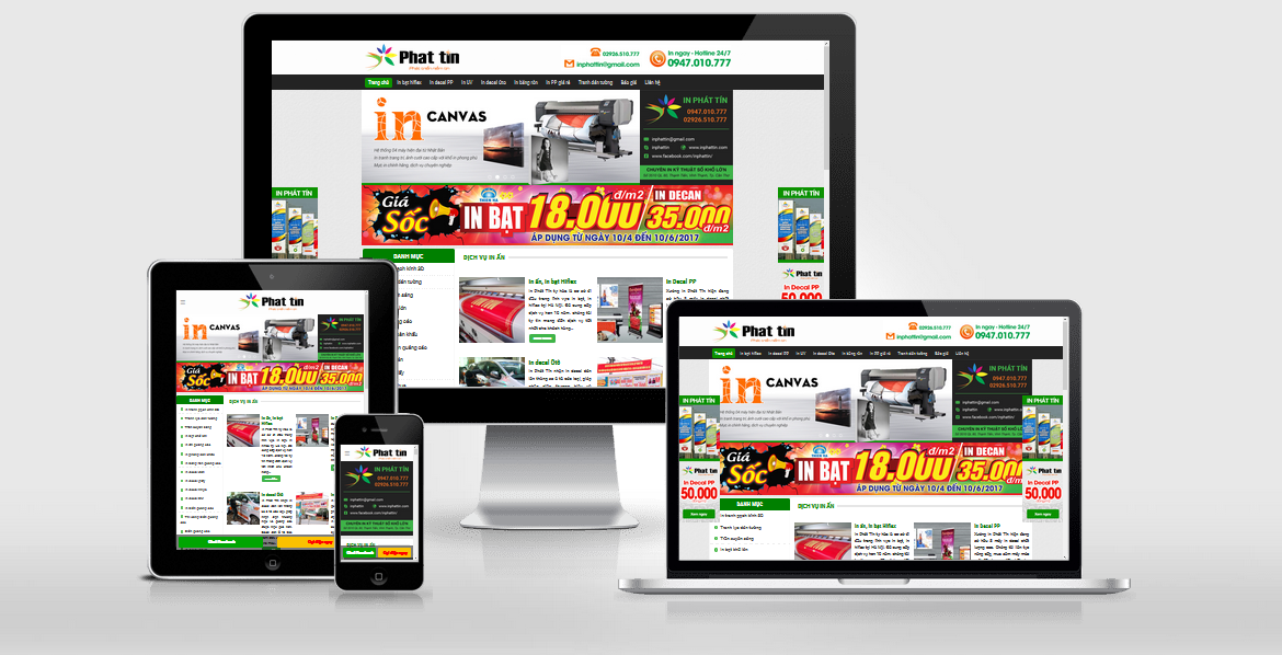 Theme Wordpress công ty in Hiflex - dịch vụ in ấn - thiết kế đồ họa
