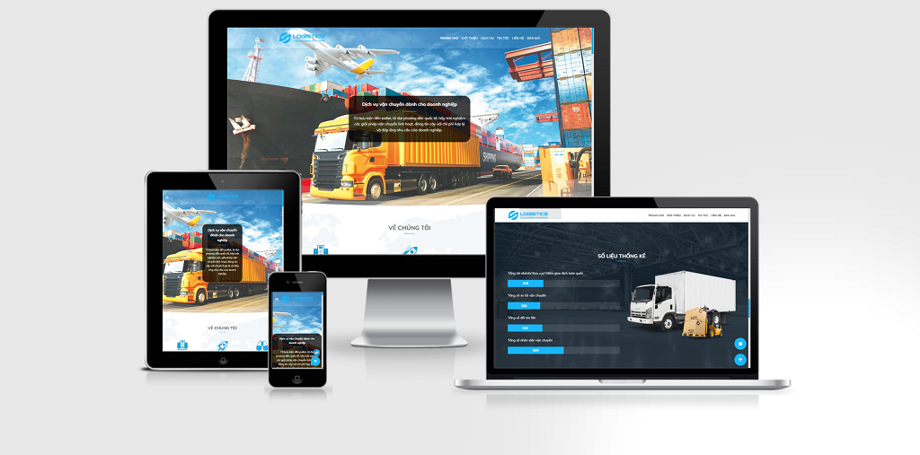 Theme Wordpress công ty vận tải, vận chuyển , logistics mẫu số 2