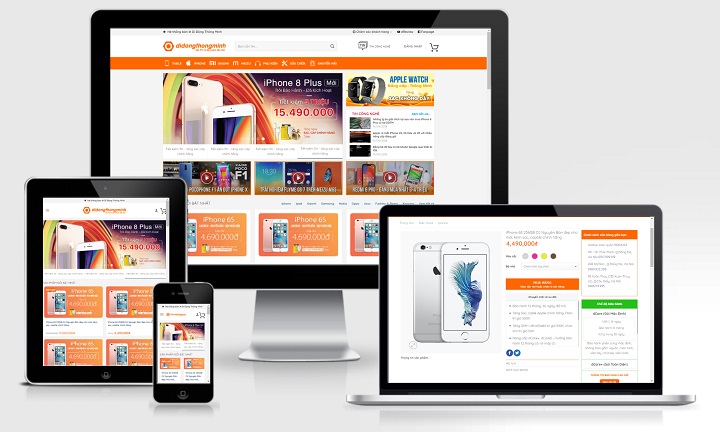 Theme Wordpress bán điện thoại di động mẫu số 2