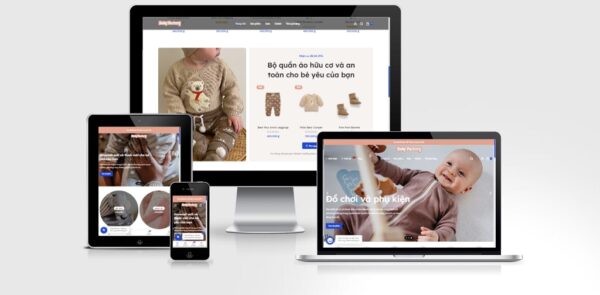 Theme Wordpress Elementor mẹ và bé mẫu số 2