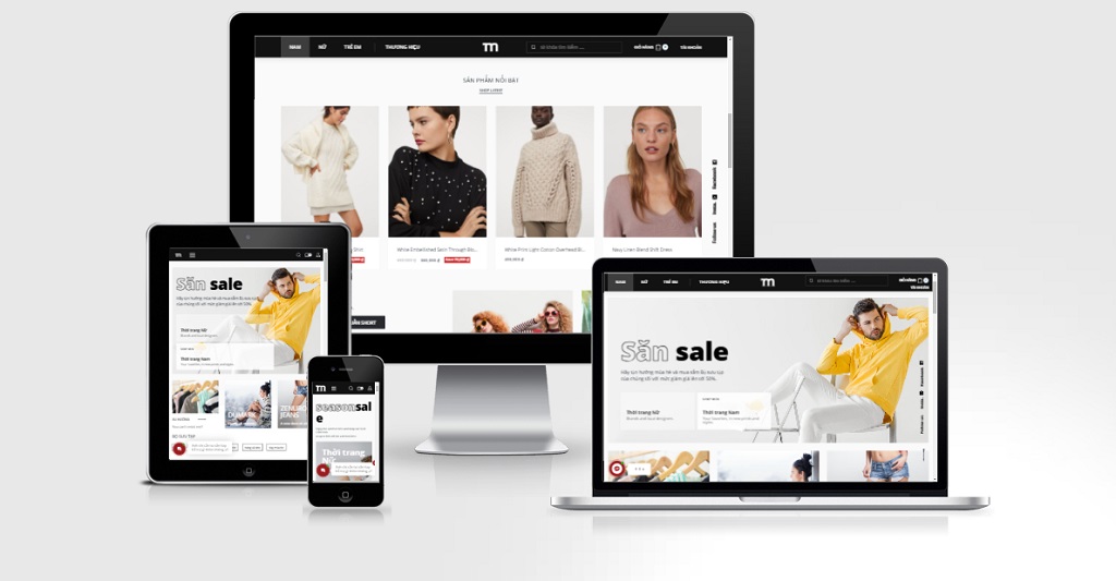 Theme Wordpress Elementor thời trang mẫu số 4