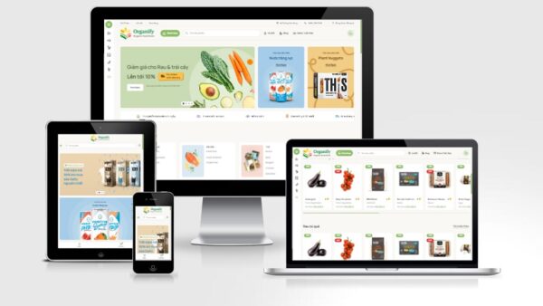 Theme Wordpress Elementor thực phẩm mẫu số 3