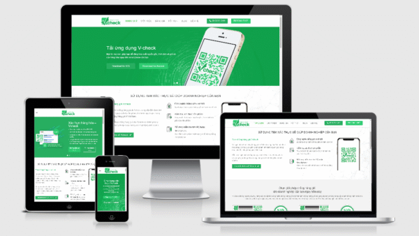 Theme Wordpress landing page giới thiệu công ty - vCheck