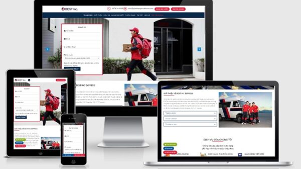 Theme Wordpress giới thiệu công ty giao hàng, chuyển phát Best Express Q7