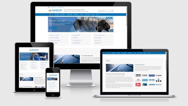 Theme Wordpress giới thiệu công ty kinh doanh thiết bị cơ khí thủy lợi
