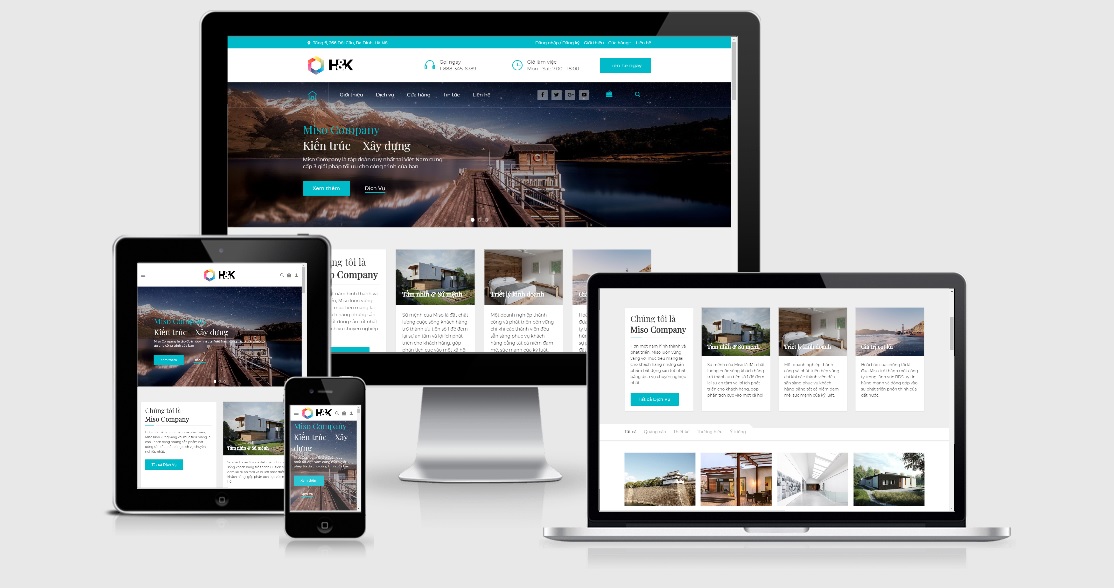 Theme Wordpress nội thất - kiến trúc - Xây dựng Hnk