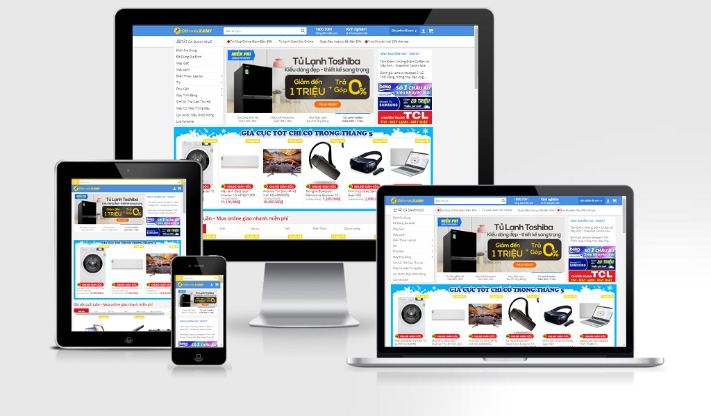 Theme Wordpress giống điện máy xanh - Đẹp, chuyên nghiệp