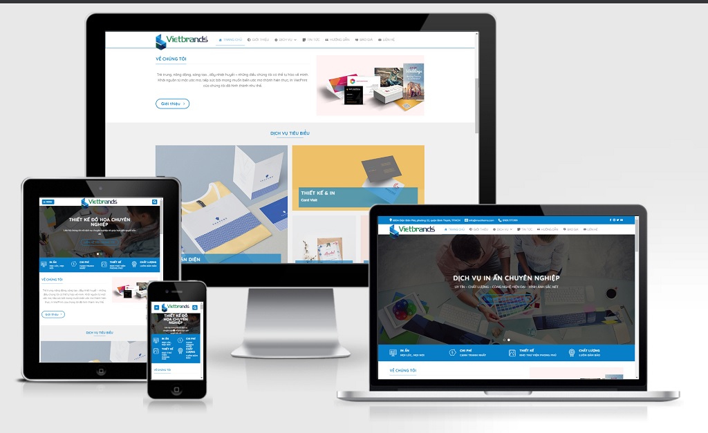 Theme Wordpress công ty dịch vụ in ấn, thiết kế số 2