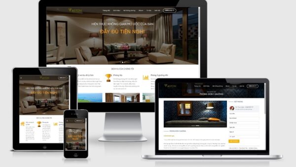 Theme Wordpress giới thiệu khách sạn mẫu số 1