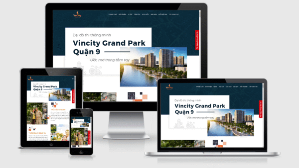 Theme Wordpress landing page bất động sản - Dự án VinCity