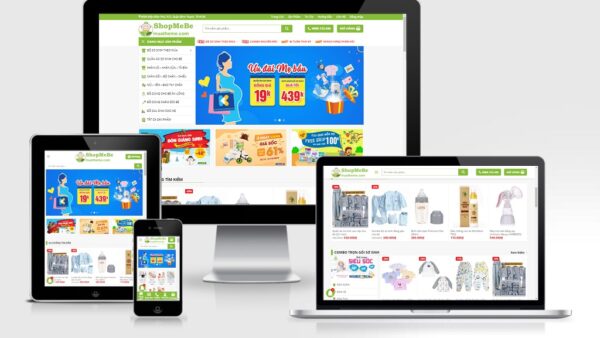 Theme Wordpress cho shop mẹ và bé mẫu số 2