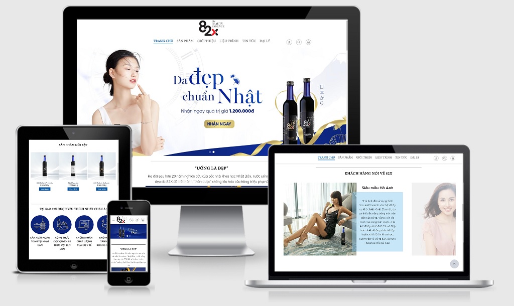 Theme Wordpress bán mỹ phẩm mẫu số 18