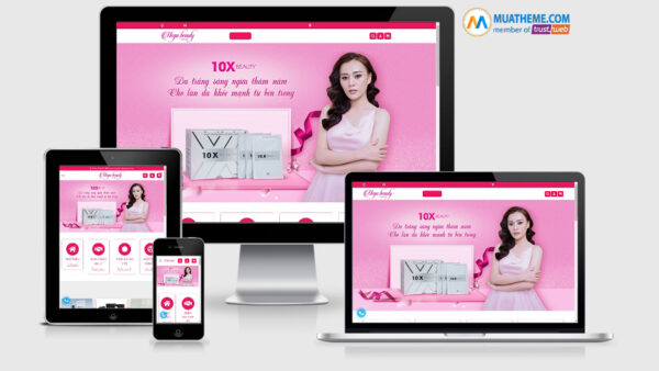 Theme Wordpress mỹ phẩm mẫu số 10