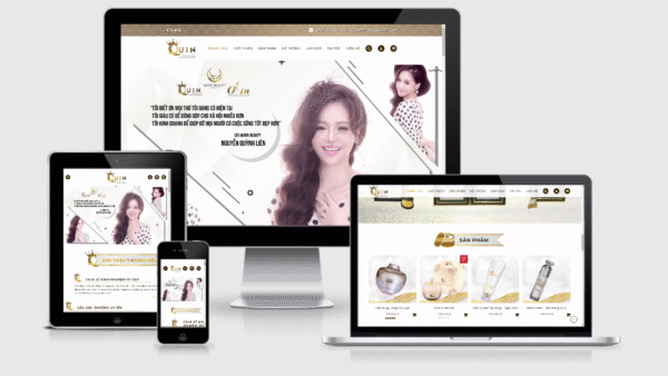 Theme wordpress mỹ phẩm đẹp tuyệt vời - Mỹ phẩm Quin