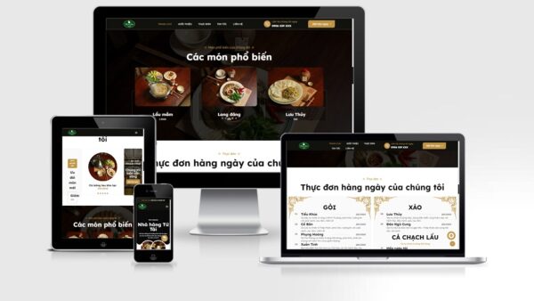 Theme Wordpress nhà hàng cao cấp - Mẫu số 7