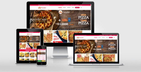 Theme Wordpress nhà hàng Pizza Paradise