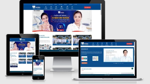 Theme Wordpress phòng khám nha khoa, nha sỹ mẫu số 3