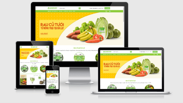 Theme Wordpress nông sản - Nông trại - Bán rau củ quả