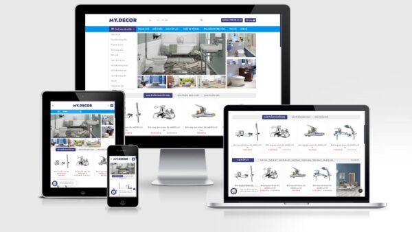 Theme Wordpress bán phụ kiện phòng tắm, vệ sinh mẫu số 2