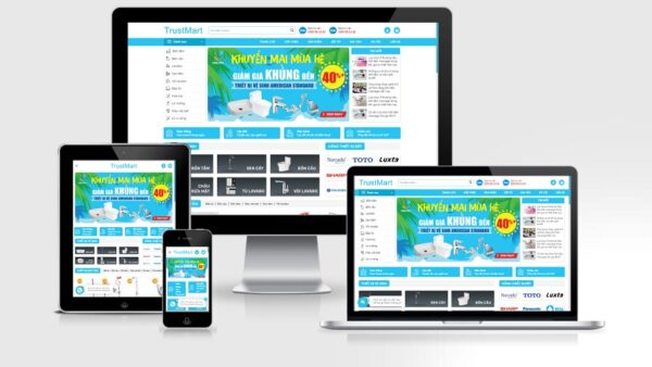 Theme Wordpress bán phụ kiện phòng tắm, vệ sinh mẫu số 3