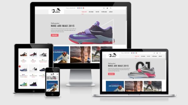 Theme Wordpress giày thể thao thời trang mẫu số 5