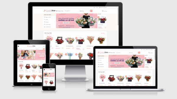 Theme Wordpress shop bán hoa tươi mẫu số 5