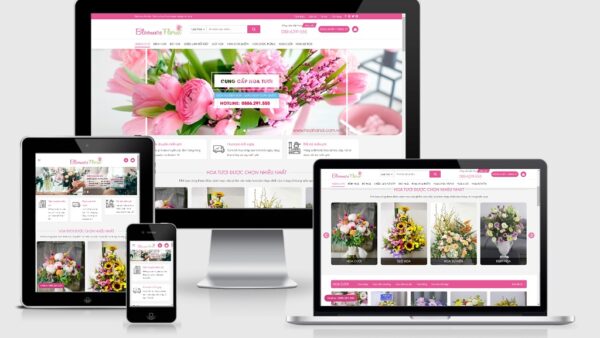 Theme Wordpress shop hoa tươi mẫu số 3