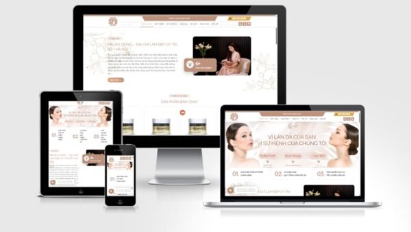 Theme WordPress Salon làm đẹp, làm tóc, thẩm mỹ viện số 2