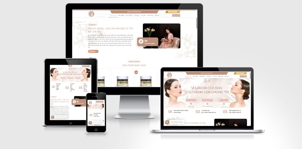 Theme WordPress Salon làm đẹp, làm tóc, thẩm mỹ viện số 2