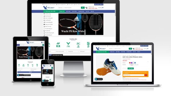 Theme Wordpress thời trang, dụng cụ thể thao Vikisport