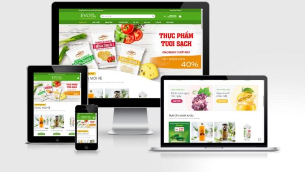 Theme Wordpress thực phẩm, trái cây, rau củ mẫu số 6