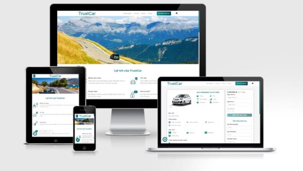Theme Wordpress cho thuê xe oto mẫu số 4