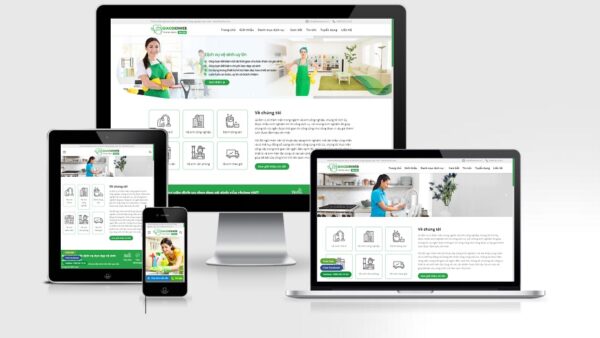 Theme Wordpress dịch vụ vệ sinh công nghiệp, dọn dẹp nhà cửa